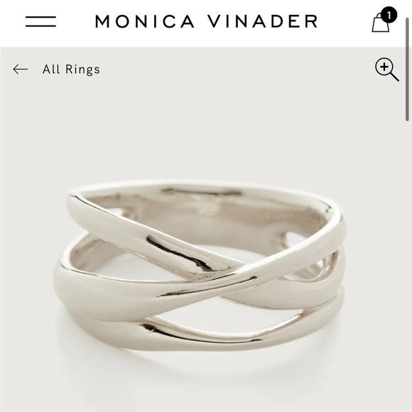 Monica Vinader sterling silver ring - Picture 9 of 11